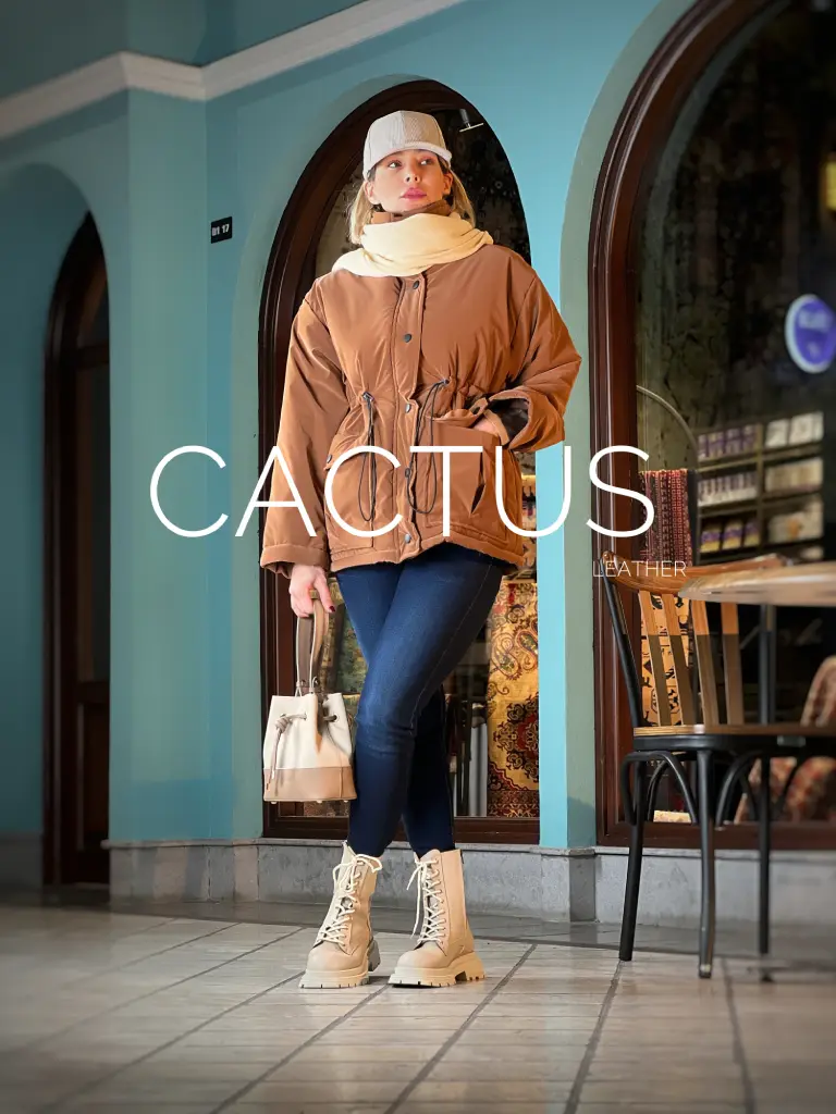 بوت چرم زنانه اسپرت پاشنه 3 سانت برند کاکتوس کد WS4053